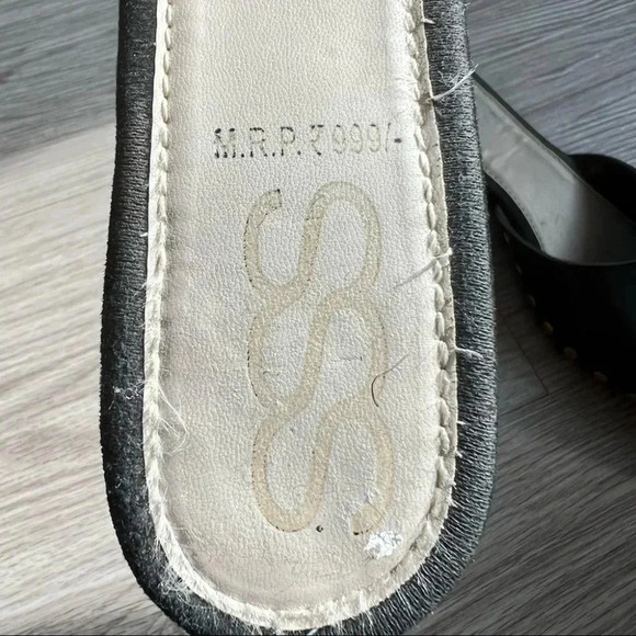 Black Mules  with Gold Studs - Picture 9 of 9